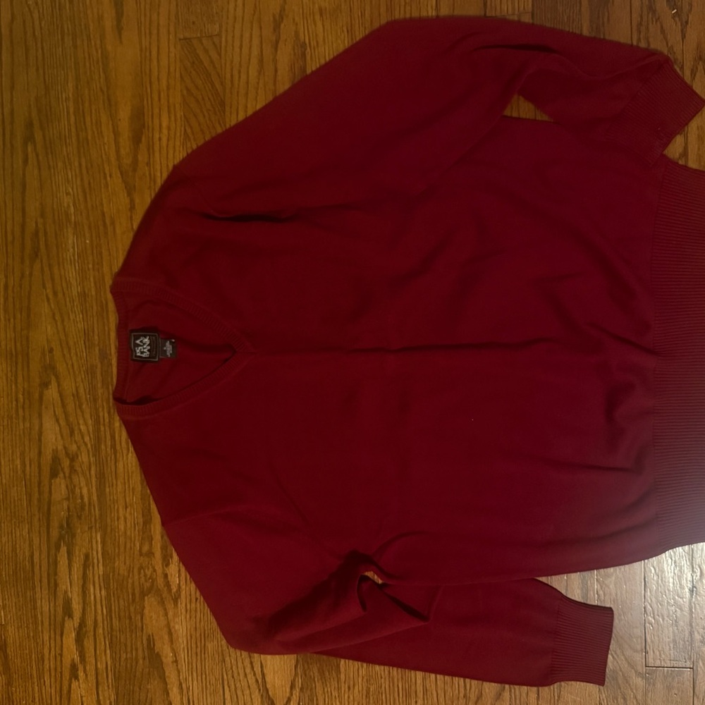 Men's V-Neck Sweater - Red / Green (2 for 1)